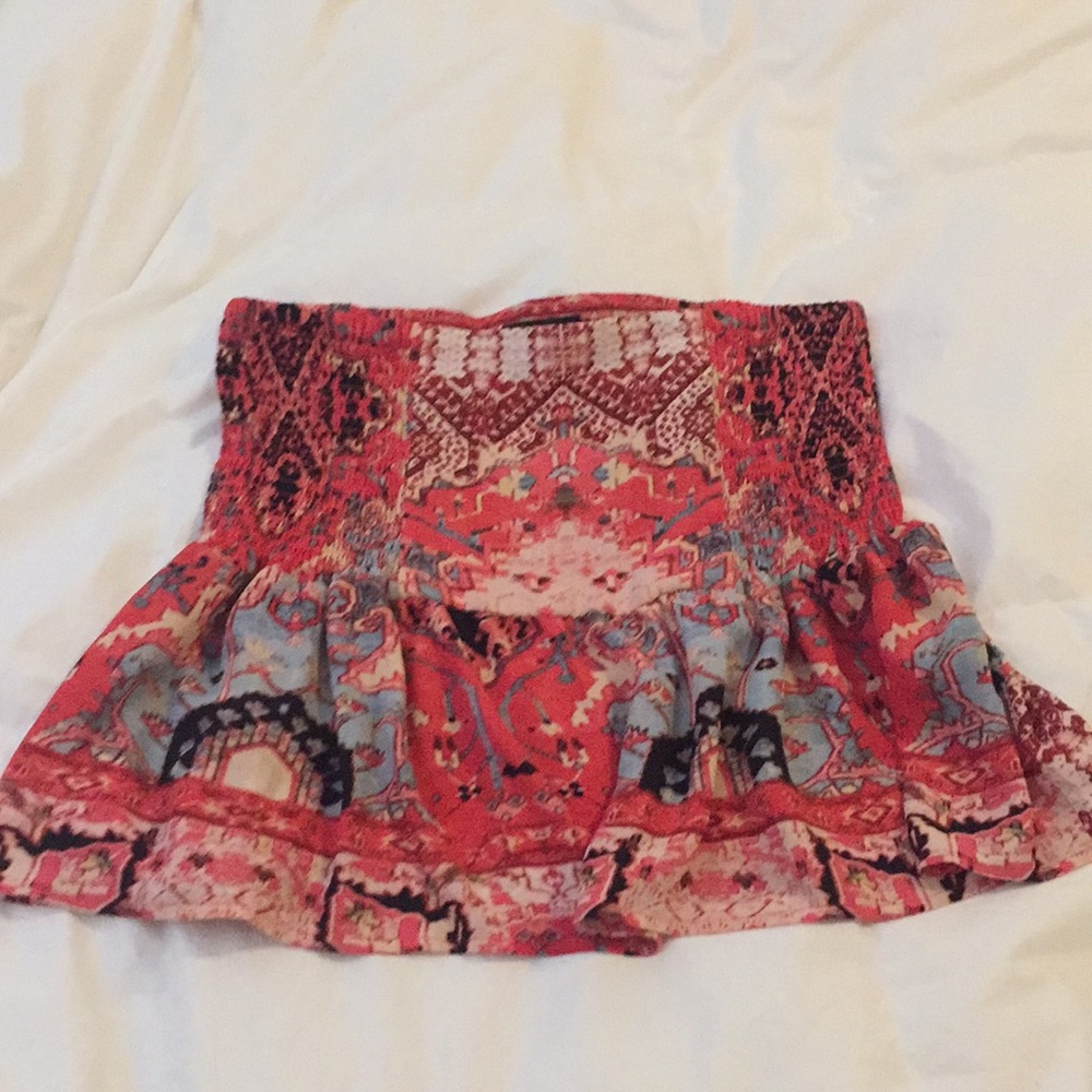 Aqua Ruffle Skirt